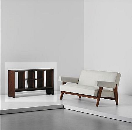 Pierre Jeanneret, Low double-sided bookcase, model no. PJ-R-29-A, designed for the Secrétariat and administrative buildings, Chandigarh
1960, Indian rosewood