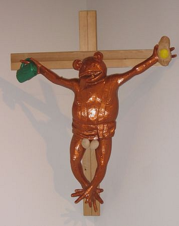Martin Kippenberger, Zuerst die FüÁŸe (First the Feet)
1990, wood, lacquer, iron