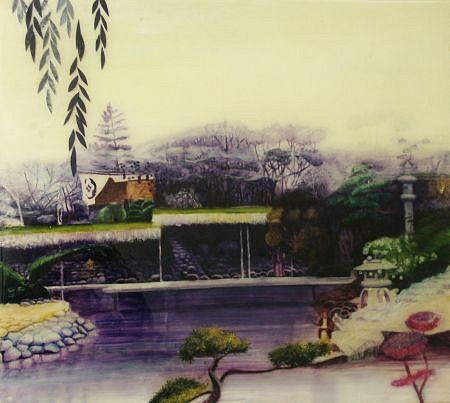 Dolly Thompsett, Untitled (Ornamental Gardens)
2005, oil and mixed media on linen mounted on board