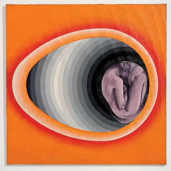 Evelyne Axell, Seule, une femme / Le Timide Embryon
1965, oil on canvas