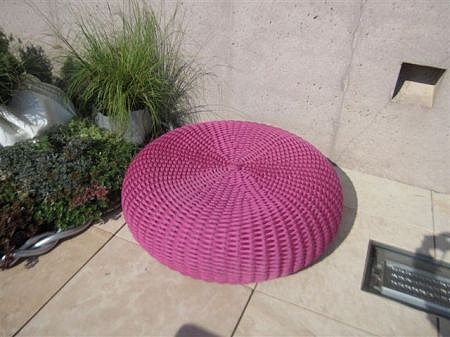 Paola Lenti, Shell Pouf (3)
2010, Rope Corda T32 fucsia/grigio