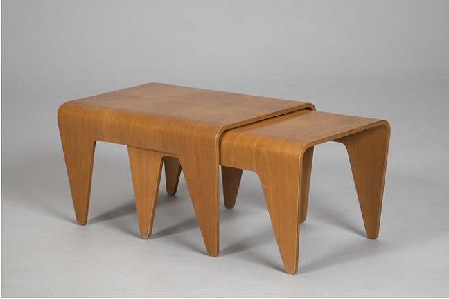 Marcel Breuer, One Set of Nesting Tables
1930s, birch plywood