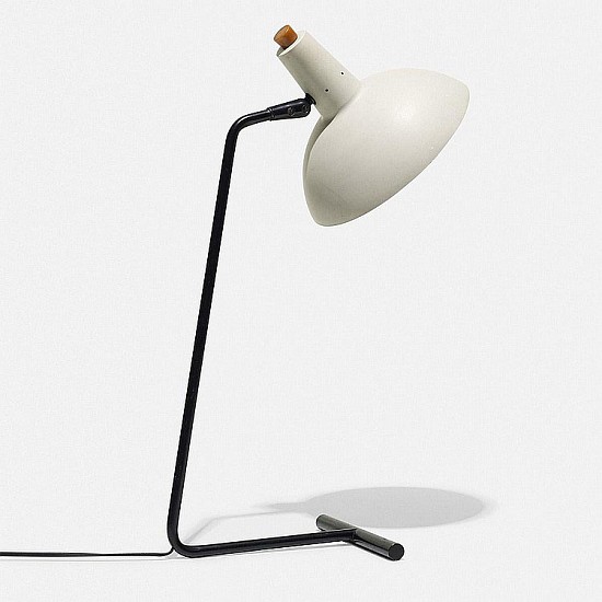 Harry Gitlin, Table Lamp
1951, enameled steel, enameled aluminum, bakelite