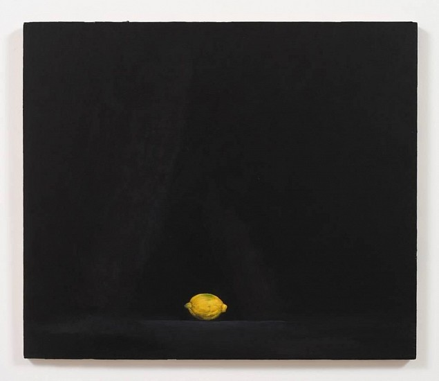 Rodney McMillian, a lemon""
2006-2012, oil on wood